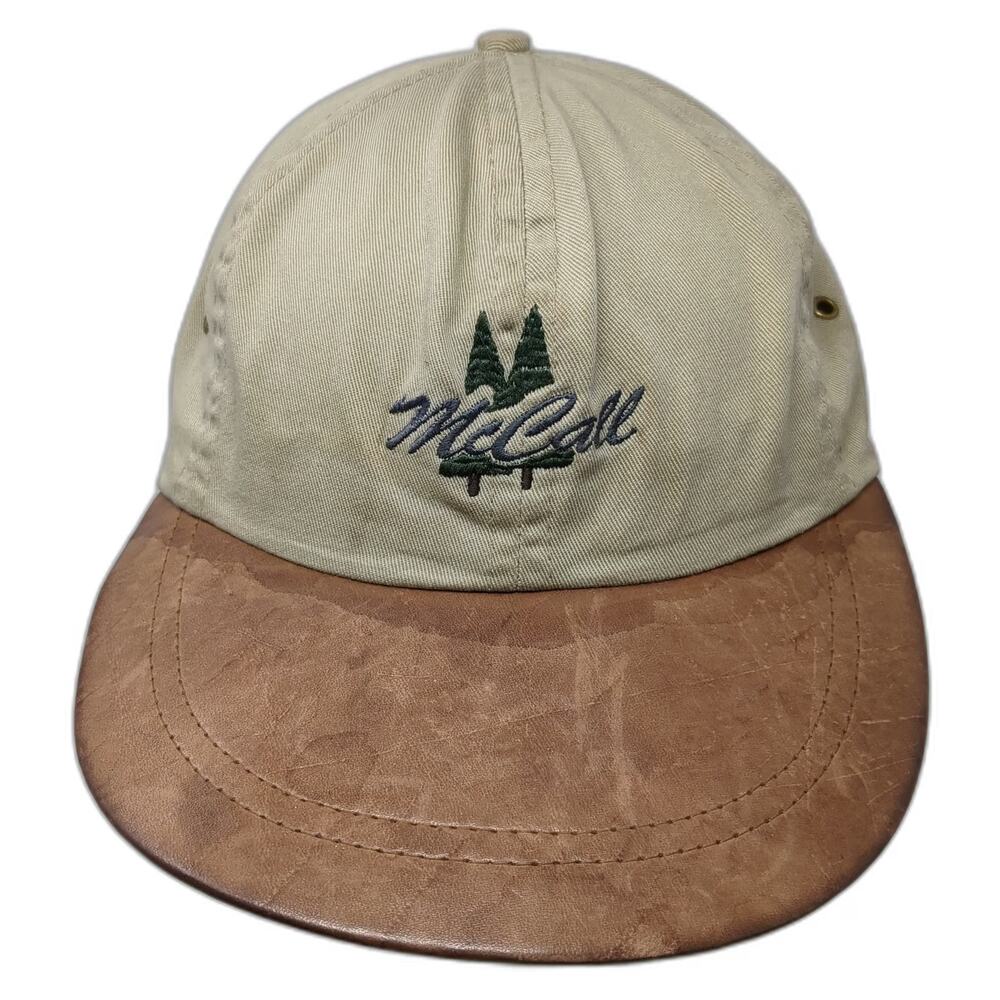 Camp David Baseball Cap Beige Brown One Size McCall Idaho Pine Trees Hat